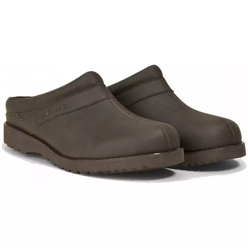 Sabots en cuir homme Basilo brun