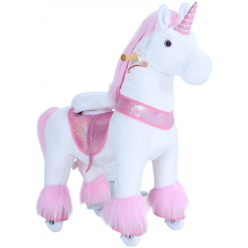 Ponycycle avec frein - Rose Licorne - Grand modèle