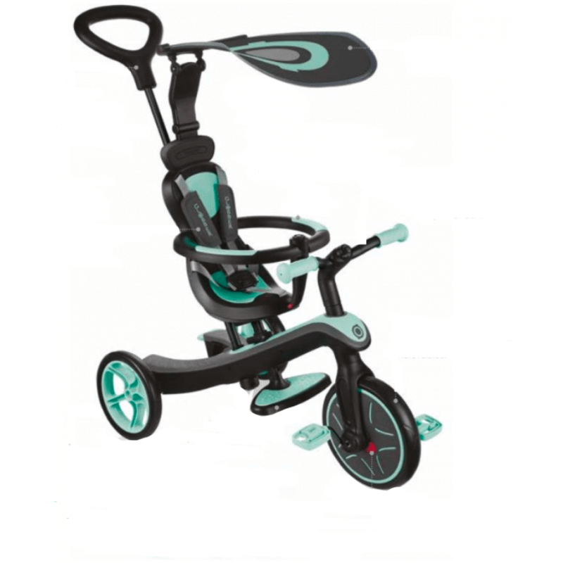 Tricycle évolutif Globber pour bébé et enfant tout en un EXPLORER Deluxe 4  en 1 - Globber France