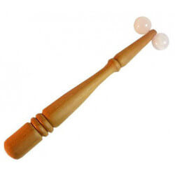Roulette de massage pour le visage en quartz rose - CLIMSOM