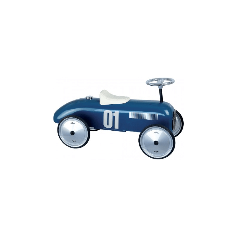 Porteur voiture vintage bleu pétrole - VILAC