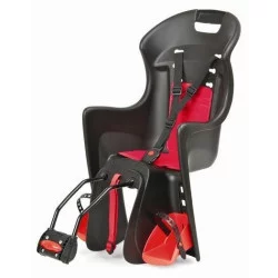 Porte bébé BOODIE fixation cadre noir-rouge - POLISPORT