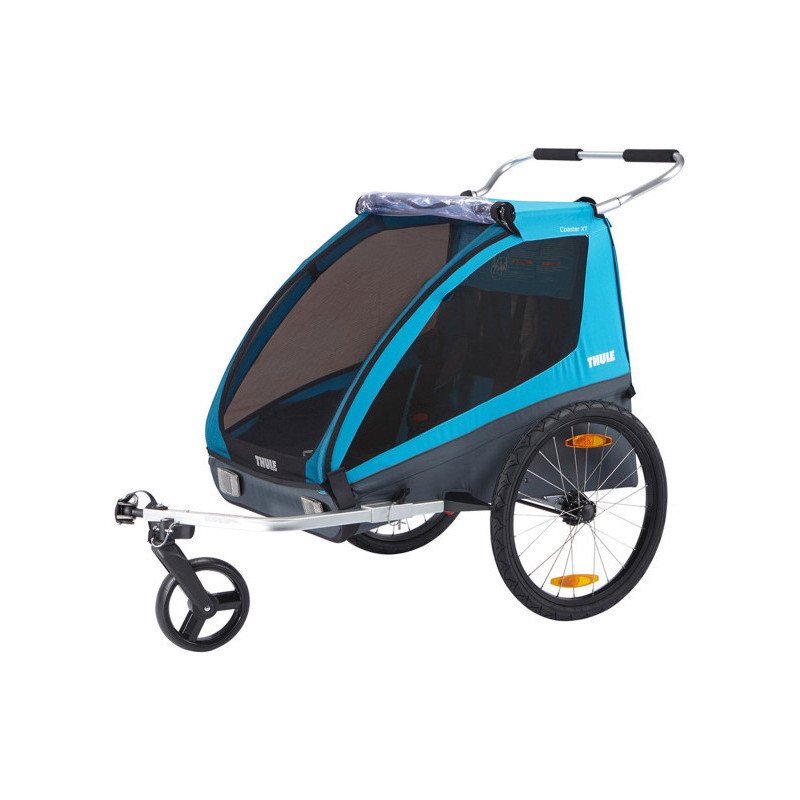 Remorque chariot Coaster 2 XT bike trailer+stroll Blue - THULE