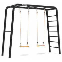 Portique Medium TL Playbase + 2 sièges balançoire en bois - BERG