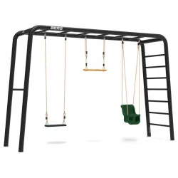 Portique Large TL Playbase + Siège bébé, Siège balançoire caoutchouc et Trapèze - BERG