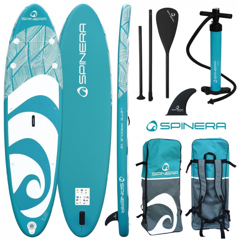 Pack stand up paddle sup gonflable Let's Paddle 11'2" - SPINERA