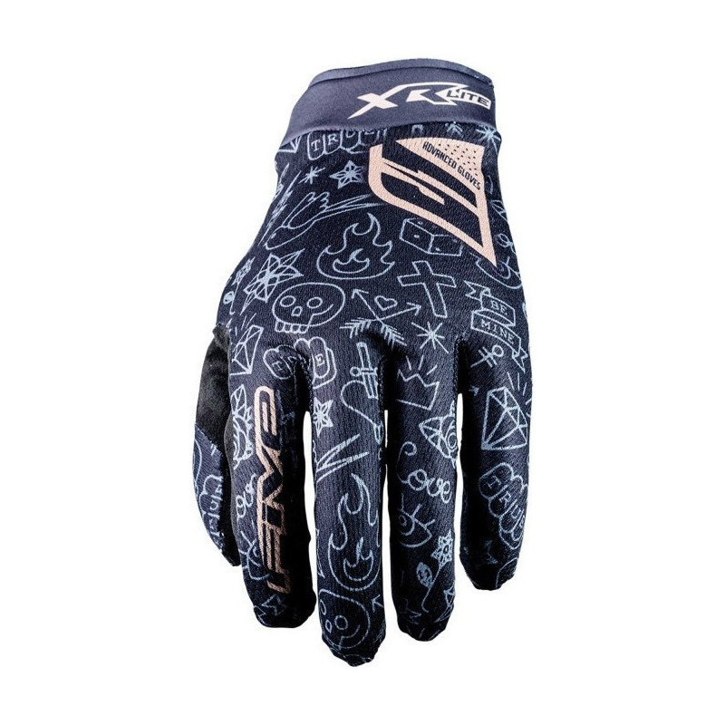 gants xr-lite tattoo noir et or