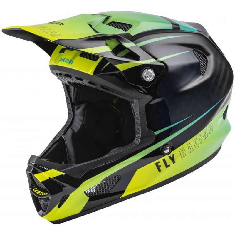 casque werx-r teal jaune noir