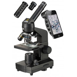 Microscope 40x-1280x avec support pour smartphone - NATIONAL GEOGRAPHIC
