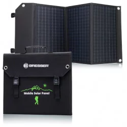 Panneau solaire 60W avec port USB et connecteur d'alimentation - BRESSER