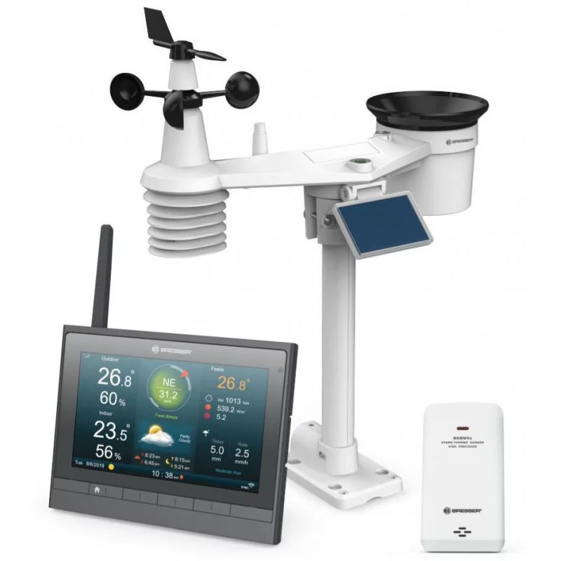 112 € avec coupon pour NOKLEAD 14-en-1 Station météo WiFi professionnelle Station  météo Internet sans fil avec capteur extérieur Prévisions météo Température Pression  atmosphérique Humidité Jauge de pluie Pluviomètre Phrase de lune