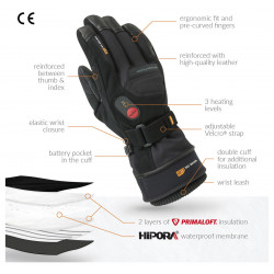 Gants Chauffants Unisexes - avec batterie rechargeable - Loisir