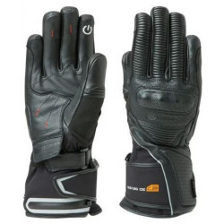 Gants de moto chauffants en cuir - avec batterie rechargeable