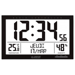 Horloge murale avec lecture grand écran WS8013 - LA CROSSE TECHNOLOGY
