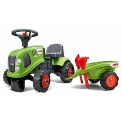 Porteur tracteur Claas avec remorque, pelle et râteau - FALK