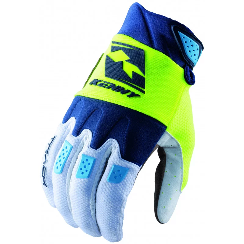 Gants Track Navy Neon Yellow - Kenny