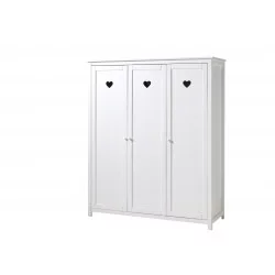 Armoire AMORI blanche 3 Portes