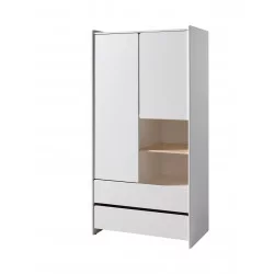 Armoire KIDDY 2 portes + 2 tiroirs