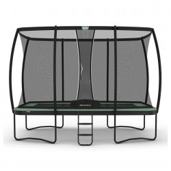 Trampoline Ultim Champion Regular ECO 410 Vert + Filet de sécurité Deluxe XL - BERG