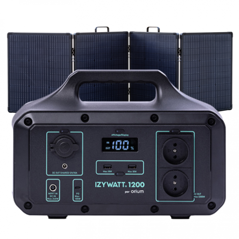 pack izywatt 1200 + panneau solaire 200w