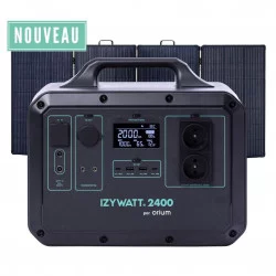 Pack station d'énergie IZYWATT 1200 + panneau solaire 160W