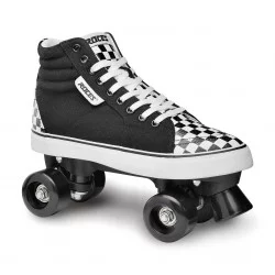 Roller Quad Ollie Noir/Blanc à Damier - ROCES