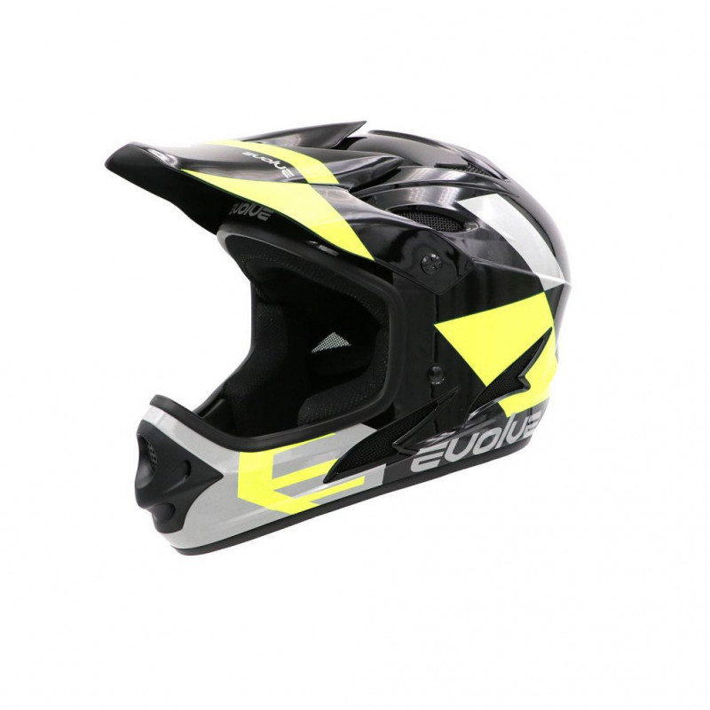 casque storm glossy black neon yallow