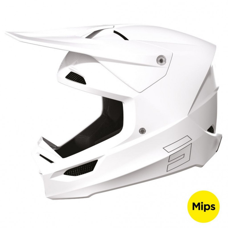 casque race solid white gloss