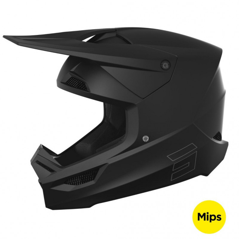 casque race solid black matt