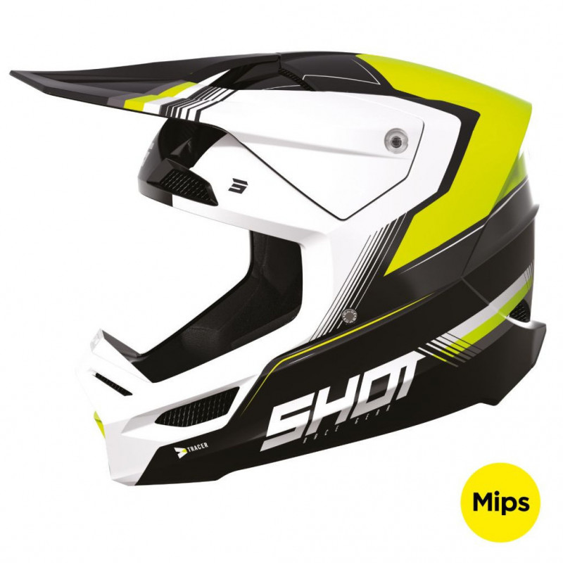 casque race tracer neon yellow