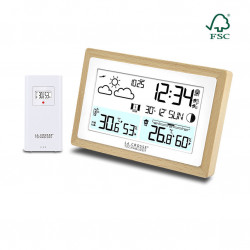 Station météo avec contour bois WS6282 - LA CROSSE TECHNOLOGY -  Loisir-Plein-Air