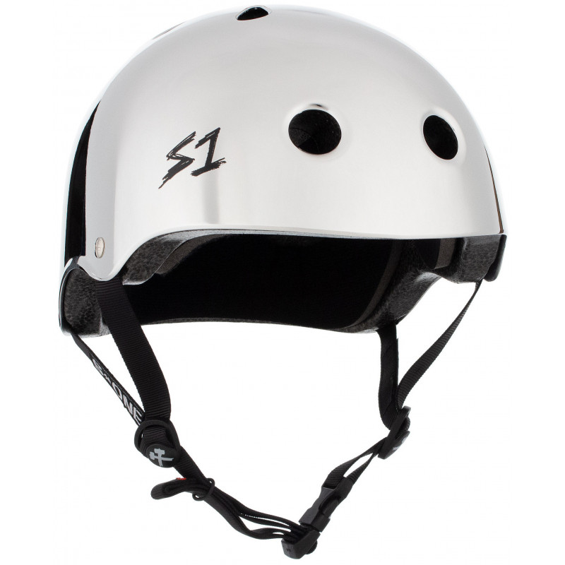 casque helmet lifer silver mirror gloss