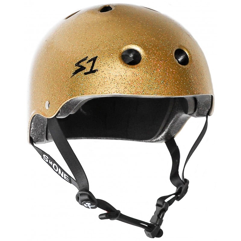 casque helmet lifer gold gloss glitter