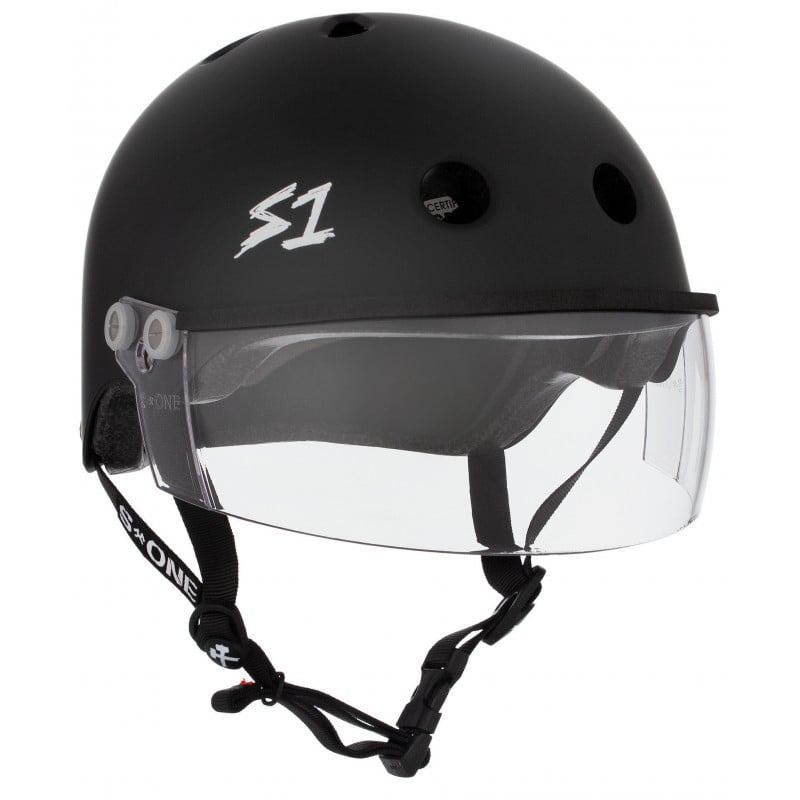 casque helmet lifer visor black matte