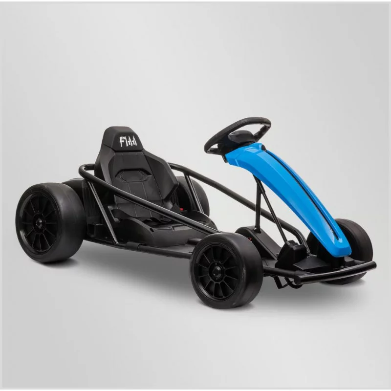 Karting drift électrique enfant 250W BLEU