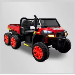 Tracteur électrique enfant 6x6 avec benne basculante Rouge - APOLLO