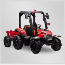 Tracteur électrique enfant agricole XL avec remorque Rouge - APOLLO
