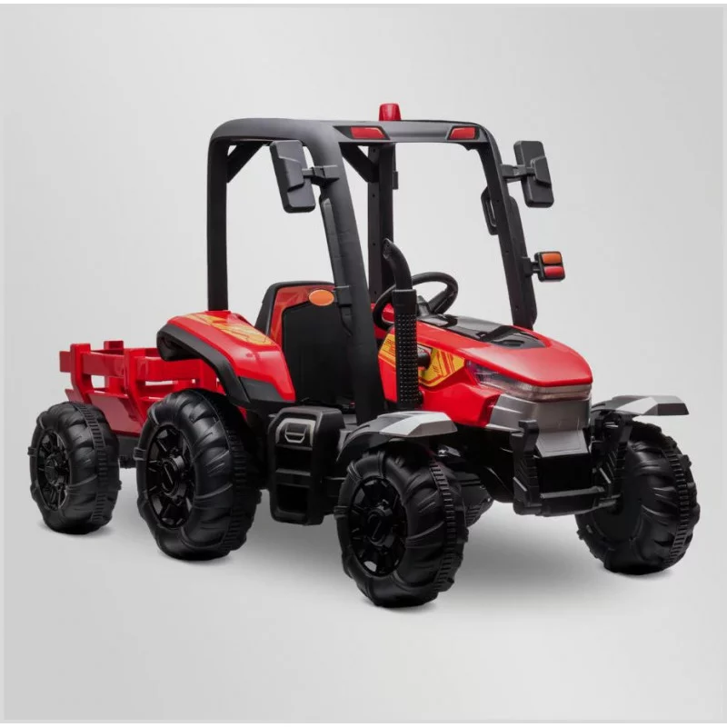 tracteur électrique enfant agricole xl rouge