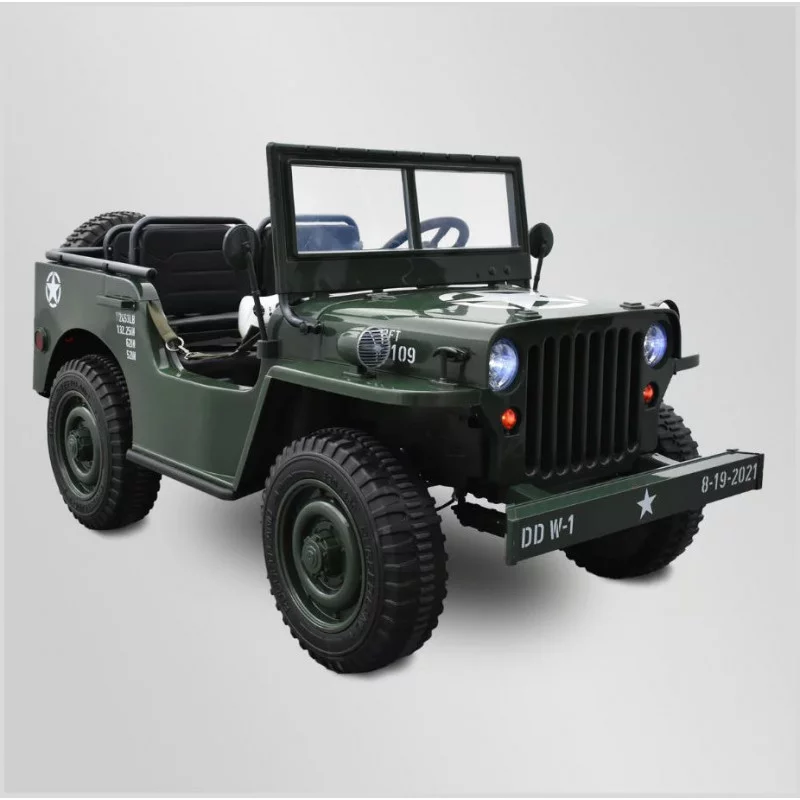 voiture électrique enfant jeep willys 12v