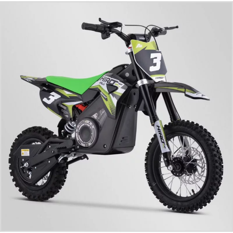 Moto électrique enfant Dirt Bike Hiro Rocket 1000W Vert - APOLLO -  Loisir-Plein-Air