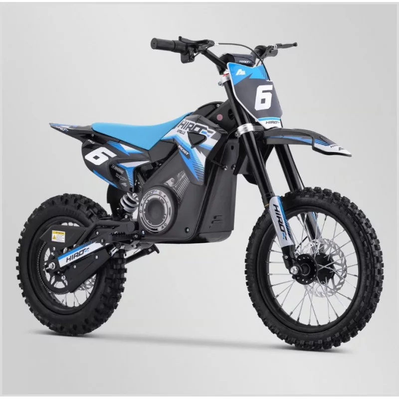 Moto electrique enfant Dirt Bike Hiro Rocket 1300W Bleu APOLLO Loisir Plein Air