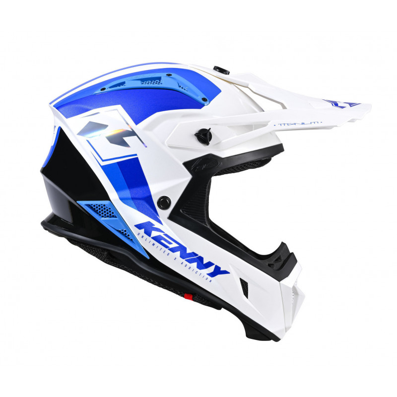 casque titanium graphic white blue