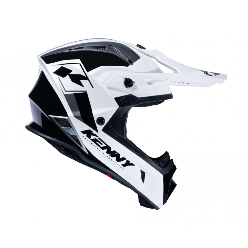 casque titanium graphic white black