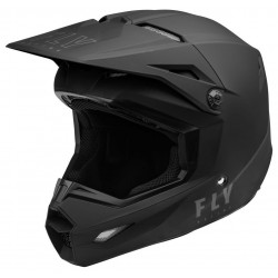Casque Kinetic Solid Noir Mat - FLY