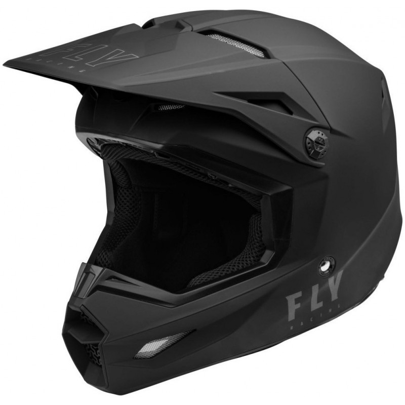 casque enfant kinetic solid noir mat