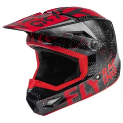 Casque enfant Kinetic Scan Noir/Rouge - FLY