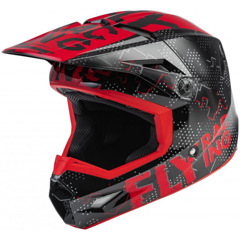 casque enfant kinetic scan noir rouge