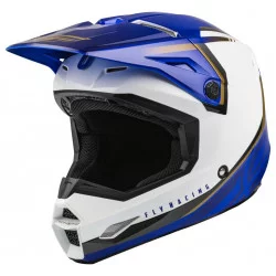 Casque Kinetic Vision Blanc/Bleu - FLY