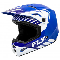 Casque Kinetic Menace Bleu/Blanc - FLY