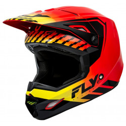 Casque Kinetic Menace Rouge/Noir/Jaune - FLY